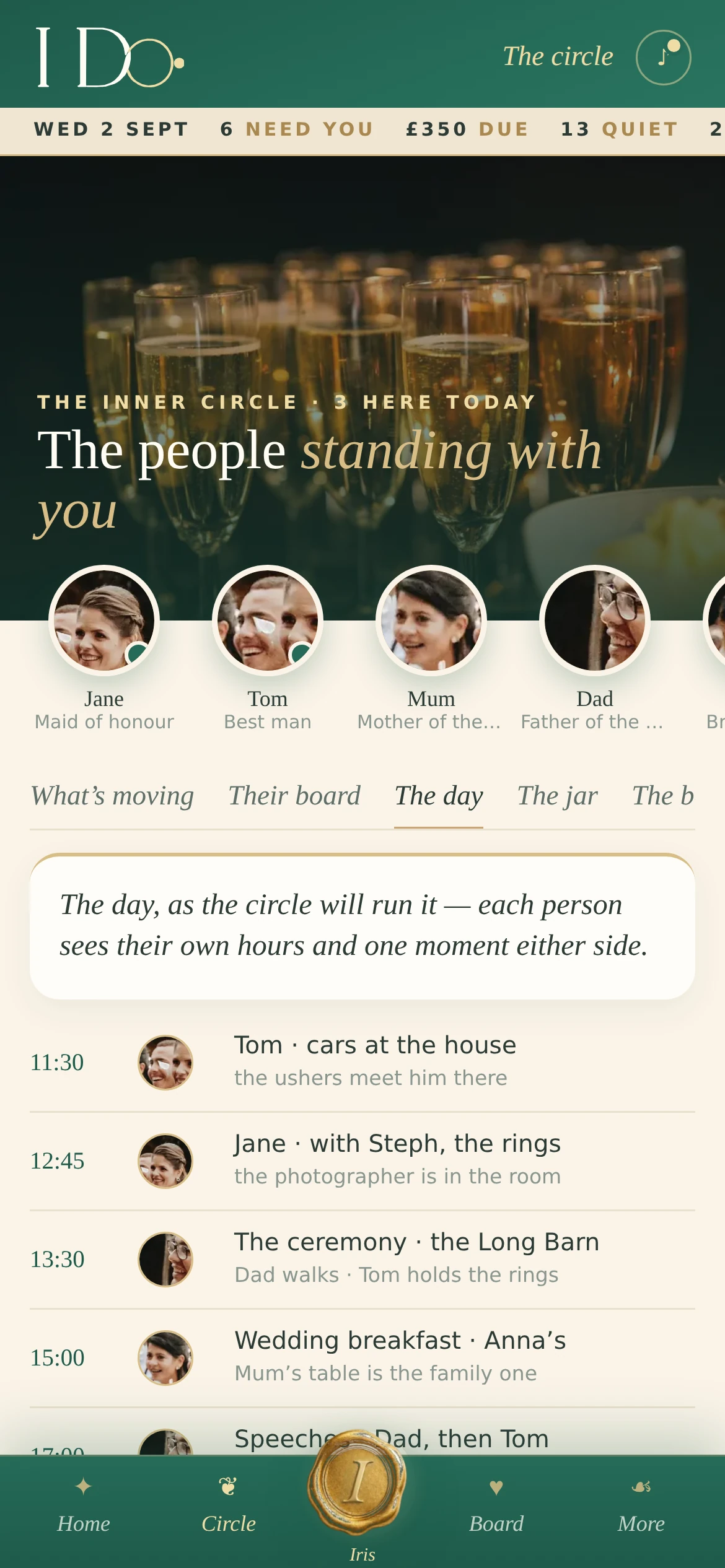 The circle on the phone: the jar